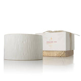 Thymes Frazier Fir Candle - 3 wick gold rimmed candle