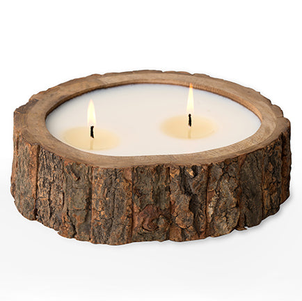 Himalayan Medium Irregular Tree Bark Candle