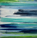 48x48 original Artwork Blue & Green Abstract