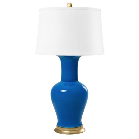 Acacia Table Lamp, Azure Blue