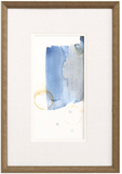 Blue Abstract Framed Prints/Set of 3