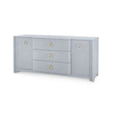 Bungalow 5 -Villa and House Audrey Grey 3 drawer sideboard with 2 doors